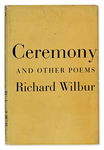 RICHARD WILBUR (1921-2017) Frank OHaras copy of Ceremony and Other Poems.